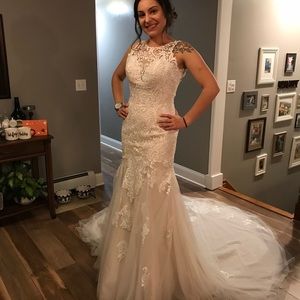 Stella York custom wedding gown